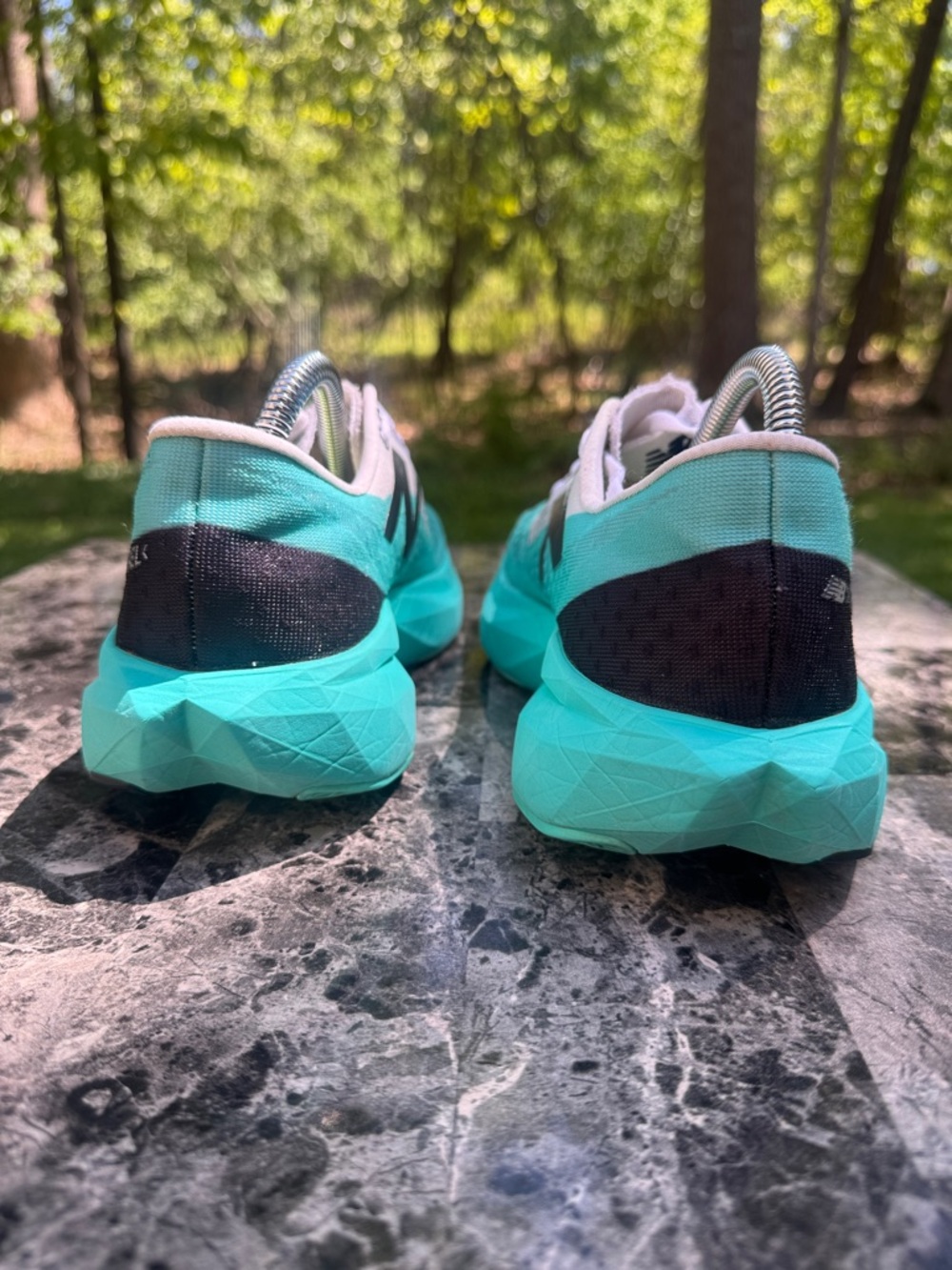 Womens 8.5  Balance FuelCell SuperComp Elite v4 running shoes Cyber/Jade - Picture 9 of 13